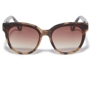 NWT Lele Sadoughi Printed tortoise Oversized lenses